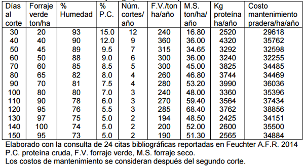 Estimación de costos de producción en una pradera irrigada de zacate Maralfalfa Pennisetum purpureum Schumacher - Image 3