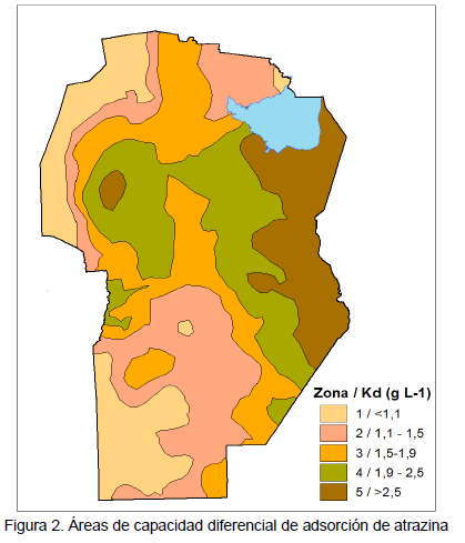 Zonificación de la capacidad de adsorción de atrazina en la Provincia de Córdoba (Argentina) - Image 2