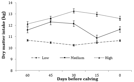 Efecto del nivel de energía neta en el consumo de alimento y cambios de peso de vacas HOLSTEIN-FRIESIAN durante el periodo seco de 60 días - Image 4