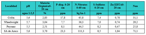 Respuesta aditiva a la fertilización con nitrógeno, azufre y zinc en trigo. Relación con indicadores de diagnóstico. Experiencias de la campaña 2014/15 - Image 3