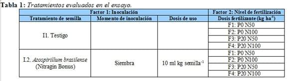 Azospirillum brasilense en cebada cervecera bajo diferentes niveles de fertilización fosforo-nitrogenada - Image 1