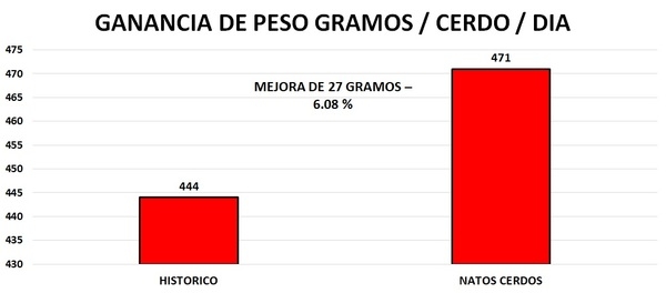 Caso de éxito con Natbio Natos C® como modulador de la flora intestinal y estimulador del apetito en cerdos - Image 4