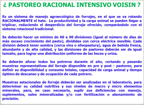 UNA OPCIÓN PARA INTENSIFICAR Y HACER MÁS AMIGABLE CON EL AMBIENTE LA PRODUCCIÓN CON RUMIANTES EN PASTOREO EN EL TRÓPICO 