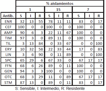 Relación entre sensibilidad a los antimicrobianos y serotipos prevalentes en Argentina de Actinobacillus pleuropneumoniae - Image 2