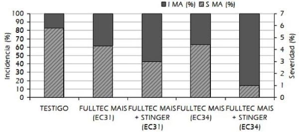Efecto de fitoestimulantes con fosfitos y mezcla de fungicidas sobre aspectos morfológicos del trigo (Triticum aestivum), mancha amarilla (Pyrenophora tritici-repentis) y componentes de rendimiento del cultivo - Image 7