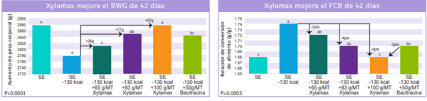 El efecto de los niveles graduados de xilanasa en el rendimiento vivo, la salud intestinal y los patógenos ambientales de pollos de engorde alimentados con dietas de maíz y soya. - Image 2