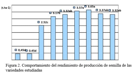 Comportamiento agroproductivo de nueve variedades de Sorghum bicolor (L.) Moench, en la zona centro de la provincia de Sancti Spíritus - Image 2