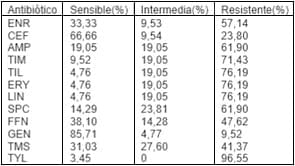 Genes de virulencia y susceptibilidad antibiótica de cepas de Escherichia Coli aisladas de cerdos con diarreas. - Image 2