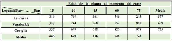 Caracterización agronómica de tres leguminosas tropicales en la época de estiaje - Image 5