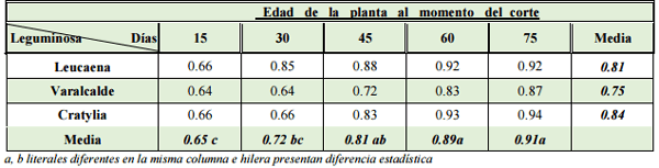 Caracterización agronómica de tres leguminosas tropicales en la época de estiaje - Image 3