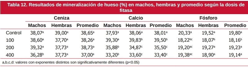 Ensayo dosis-respuesta con una fitasa de origen E. coli en pollos de engorde, con matriz variable de P disponible - Image 10