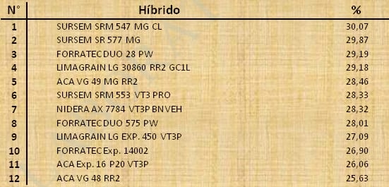 Aptitud Forrajera- Evaluación de híbridos de maíz.- Campaña 2016 – 2017. Determinación del rendimiento y la calidad de la materia seca. - Image 140