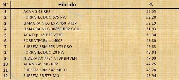 Aptitud Forrajera- Evaluación de híbridos de maíz.- Campaña 2016 – 2017. Determinación del rendimiento y la calidad de la materia seca. - Image 44