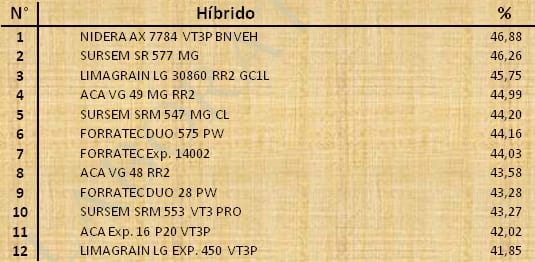 Aptitud Forrajera- Evaluación de híbridos de maíz.- Campaña 2016 – 2017. Determinación del rendimiento y la calidad de la materia seca. - Image 153