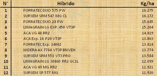 Aptitud Forrajera- Evaluación de híbridos de maíz.- Campaña 2016 – 2017. Determinación del rendimiento y la calidad de la materia seca. - Image 156