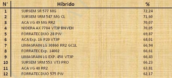 Aptitud Forrajera- Evaluación de híbridos de maíz.- Campaña 2016 – 2017. Determinación del rendimiento y la calidad de la materia seca. - Image 47