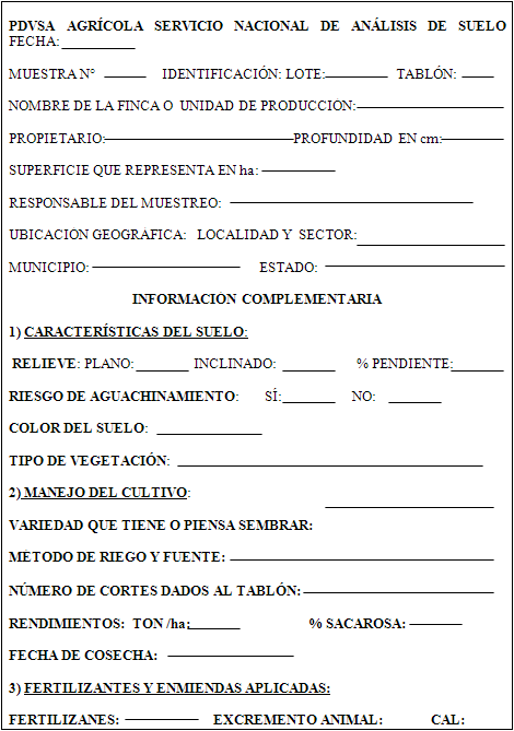 Manual de procedimientos para las tomas de muestras de suelo, tejido vegetal y agua de riego con fines de producción agrícola - Image 1