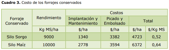 Los alimentos en el tambo: el costo de hacerlos y el precio de comprarlos - Image 5