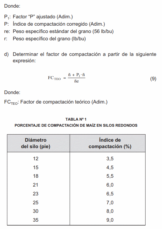 Aplicación del factor de compactación en el ajuste de la masa de granos de maíz determinada por cubicación en silos verticales - Image 7