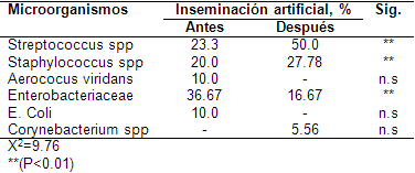 Influencia de la contaminación bacteriana del semen de verraco en la microflora vaginal de las cerdas - Image 2