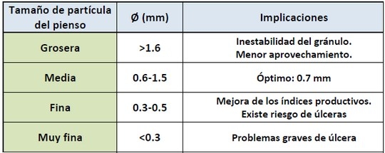 Guía sobre el tamaño de partículas del pienso y su relación con las úlceras gástricas y rendimientos en porcino - Image 2