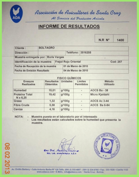 Informe sobre mejoramiento de suelos con la rotación de un cultivo de frejol en pastizales en la hacienda ganadera “La Cañuela” - Image 7