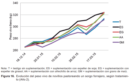 Evaluación de novillos sobre sorgo forrajero con distintas cargas y tipos de suplementación - Sistemas de engorde de novillos sobre verdeos anuales estivales en la región de basalto - Image 22