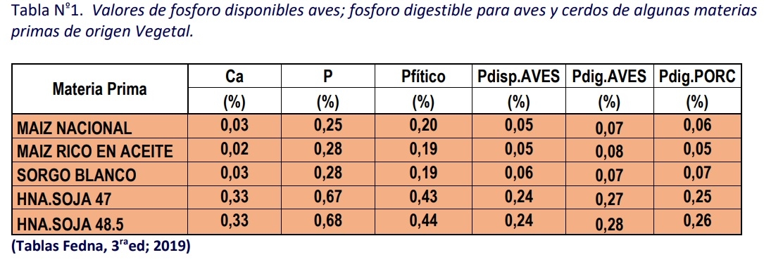 Fuentes de Fósforo en la nutrición animal - Image 1