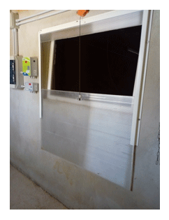 Imagen 2. Ventana en guillotina para evitar corrientes.