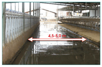 Figura 22. La anchura del pasillo de alimenta-ción debe tener una anchura mínima de 4,5 m.