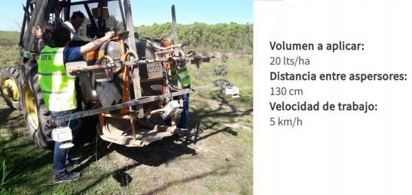 Ensayo con sistema de pulverización terrestre con aspersores rotativos - Image 4