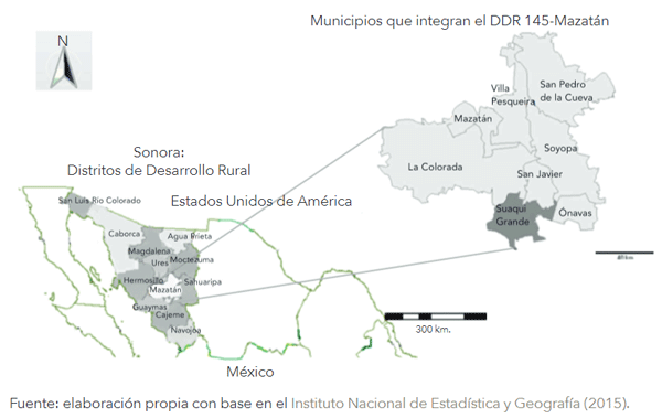 El DDR-145 Mazatán y el municipio de Suaqui Grande, Sonora, México