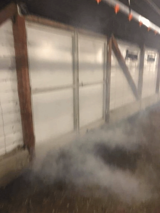 Aire ingresando por las puertas laterales