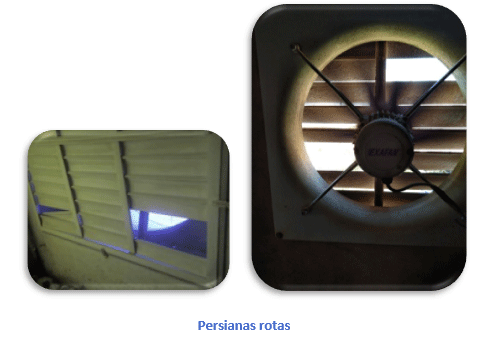 Persianas rotas