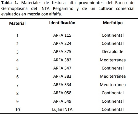 Producción de germoplasma de festuca alta en pasturas mezclas con alfalfa - Image 1