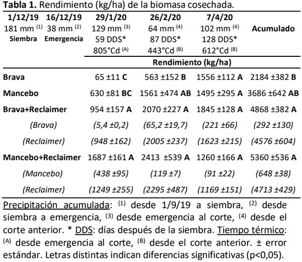 Leguminosas megatérmicas Aeschynomene americana y Macroptilium lathyroides: rendimiento en pastura pura y consociadas con Chloris gayana en un ambiente del Chaco semiárido - Image 1