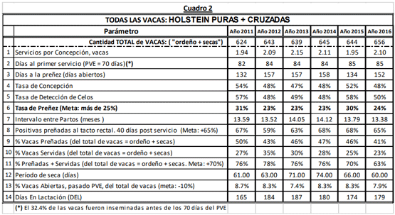TODAS LAS VACAS: HOLSTEIN PURAS + CRUZADAS