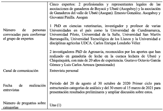 Cuadro 2. Perfil Participantes Grupo Expertos. Elaboración de autores. Nota. Las entrevistas fueronpresenciales y virtuales en primer momento y telefónicas en segundo momento