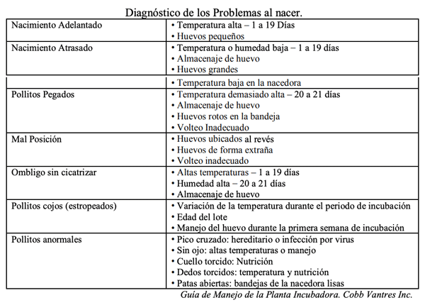 Diagnóstico de los Problemas al nacer.