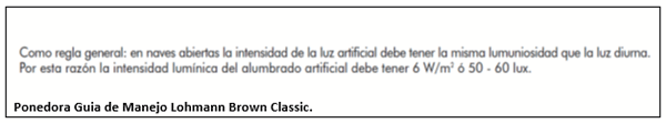 Diseño de iluminación en un galpón de reproductora liviana - Image 2