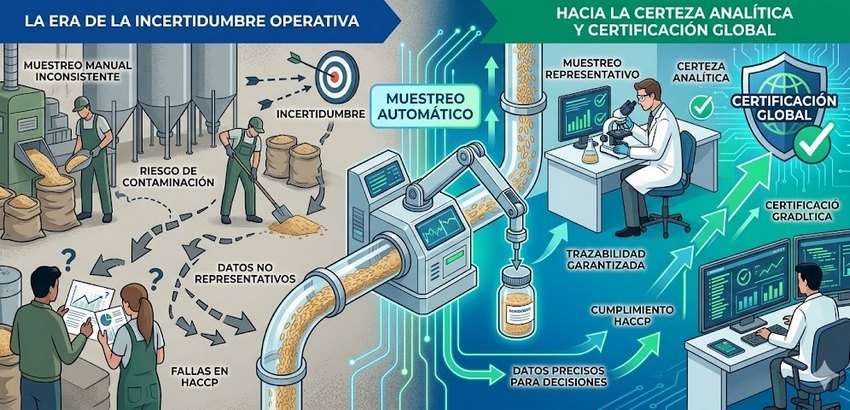 De la incertidumbre operativa a la certeza analítica: El muestreo automático como eje de la 