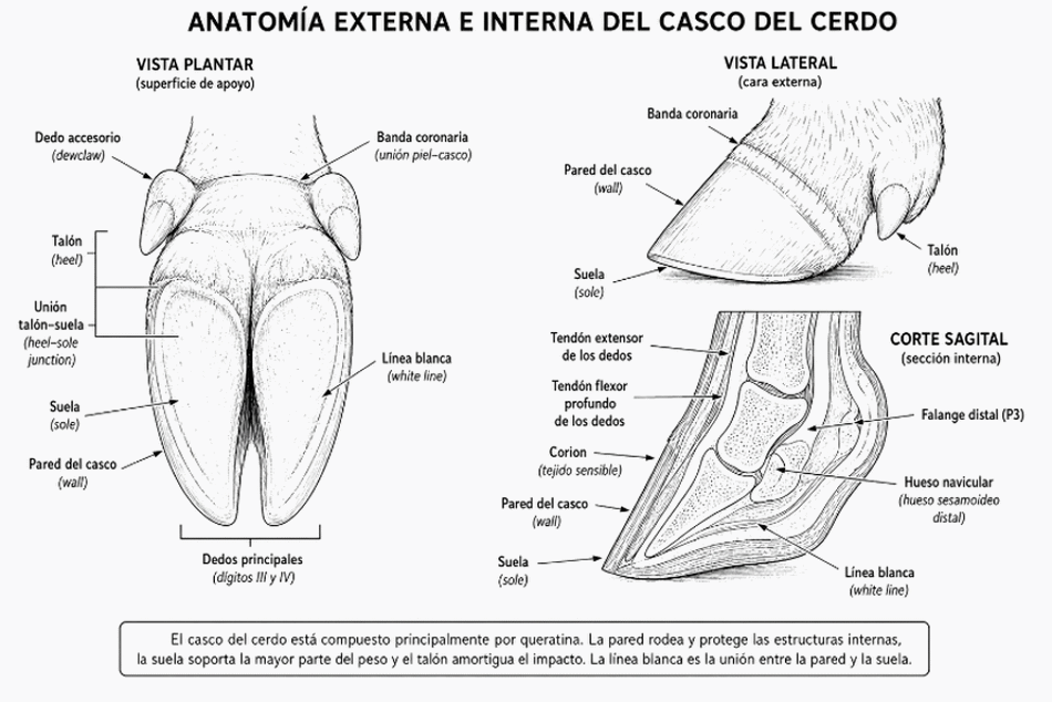 Salud podal en cerdas II: Lesiones podales en cerdas: causas, clasificación y factores de riesgo - Image 1
