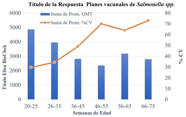 Evaluación de la respuesta serológica de diferentes planes vacunales contra Salmonella Gallinarum y Salmonella Enteritidis (Grupo-D1) con vacunas vivas y oleosas de deriva metabólica (Parte IV) - Image 6