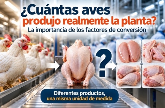 ¿Cuántas aves produjo realmente la planta? La importancia de los factores de conversión. - Image 1