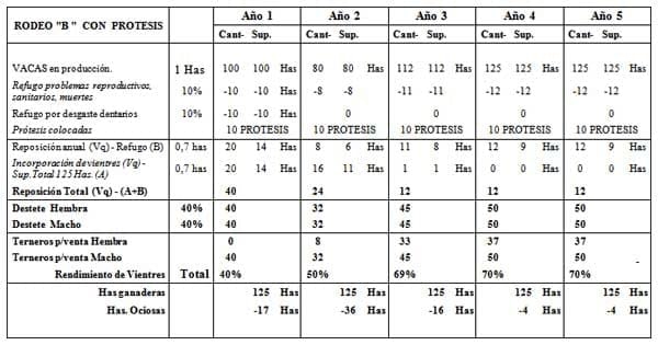 Modelización comparativa entre dos rodeos comerciales de cría: Manejo convencional VS Manejo con prótesis dentales - Image 10