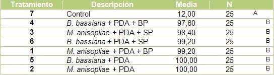 Evaluación de la eficacia de metarhizium anisopliae y de beauveria bassiana sobre el control de picudos asociados al cultivo de vid, utilizando activadores de patogenicidad - Image 5