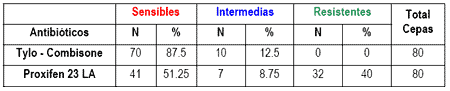 Evaluación comparativa de la efectividad antibiótica del Tylo – Combisone® (tilosina+gentamicina) y Proxifen® 23 L.A.(oxitetraciclina) contra cepas bacterianas causantes de enfermedad respiratoria en bovinos - Image 7