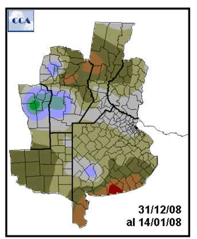 Impacto de la sequía en la producción de los cultivos. Enero de 2009 - Image 2