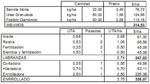 Determinación del costo de las reservas forrajeras - Image 3