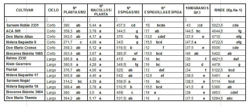Comportamiento de variedades de trigo en cuanto a enfermedades, rendimiento y sus componentes - Image 8